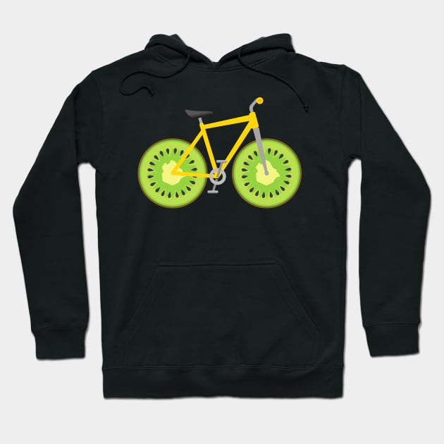 Kiwi Fruit Wheels Bike Hoodie by 4U2NV-LDN